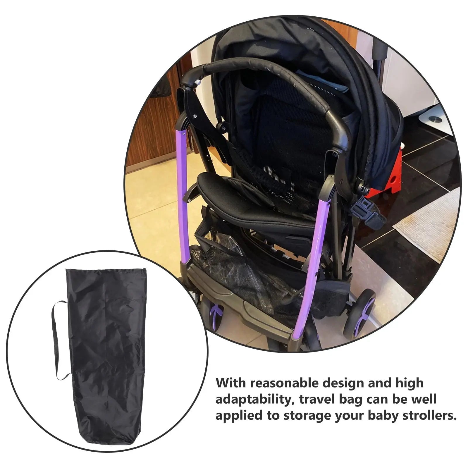 HOOWIFFY Baby Stroller Storage Bag, Portable Organizer for Single & Double Strollers, Spacious and Design Wholesale Hub