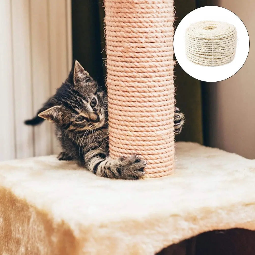SKISUNO Sisal Rope Cat Scratch Post for Diy Projects 1Pack Natural Wholesale Hub