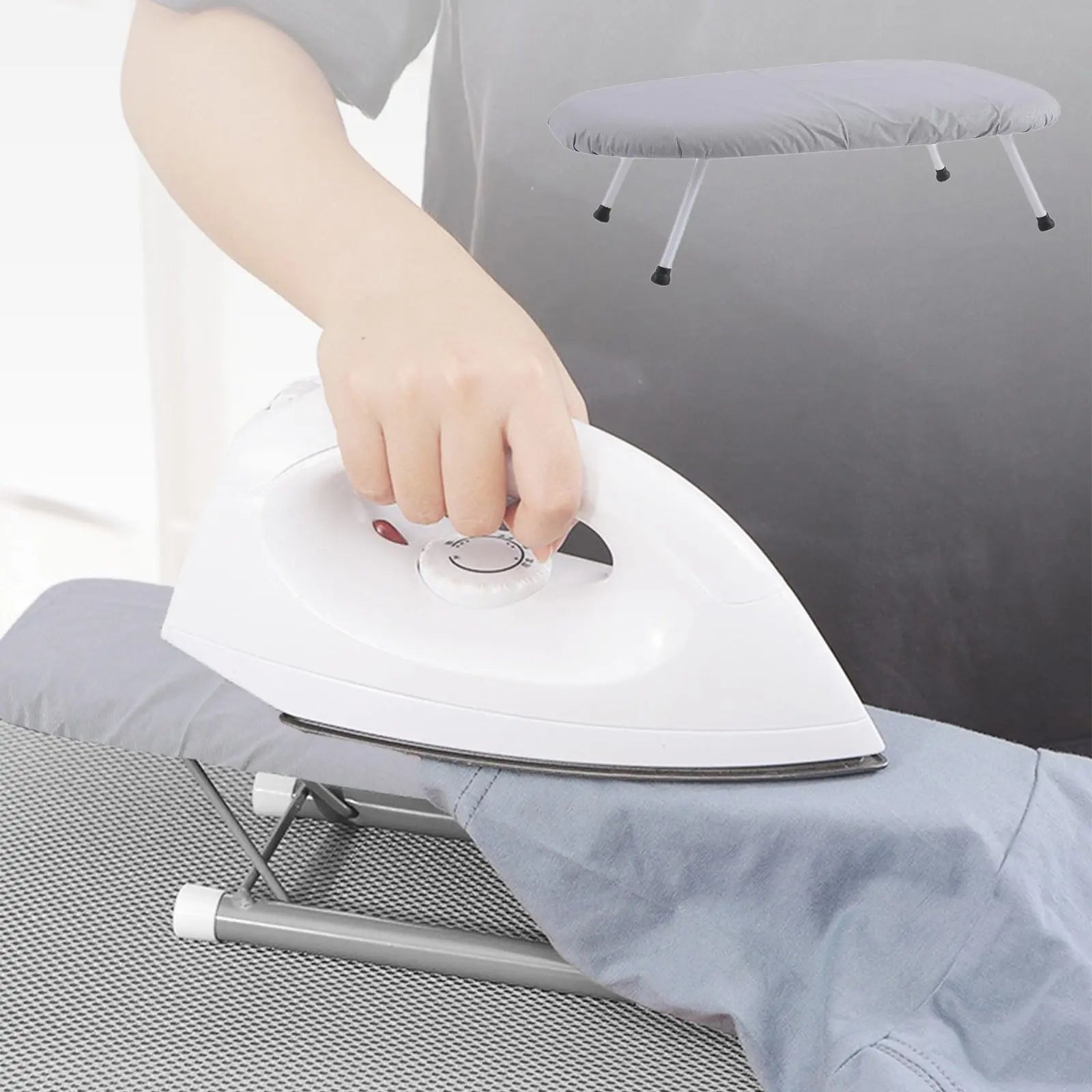 Kdkad Desktop Ironing Board, Small Folding Tabletop Iron Board with Heat-Resistant Cover, Portable for Dorm, Travel & Small Spaces, Mini Ironing Mat A Wholesale Hub