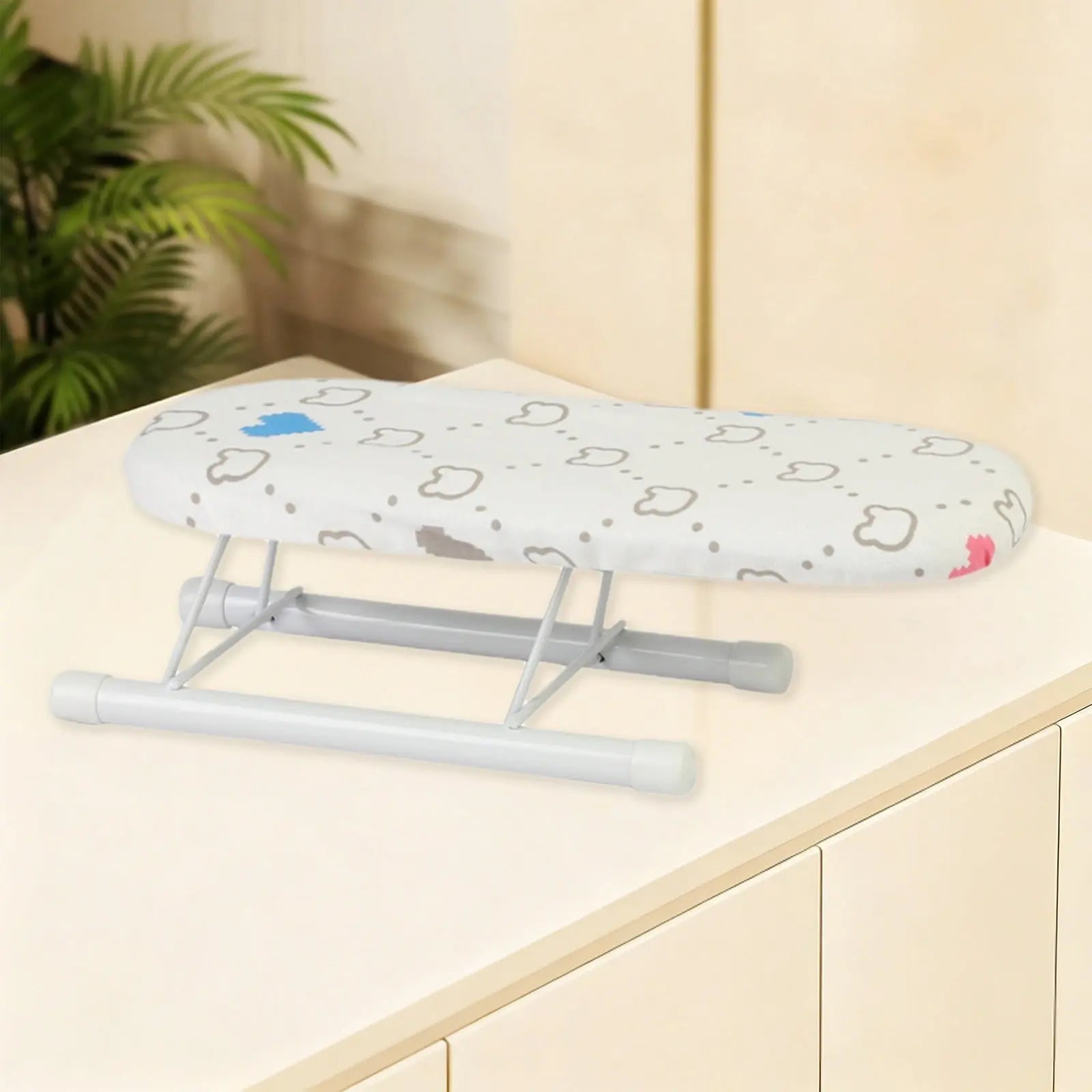 Kdkad Desktop Ironing Board, Small Folding Tabletop Iron Board with Heat-Resistant Cover, Portable for Dorm, Travel & Small Spaces, Mini Ironing Mat J Wholesale Hub