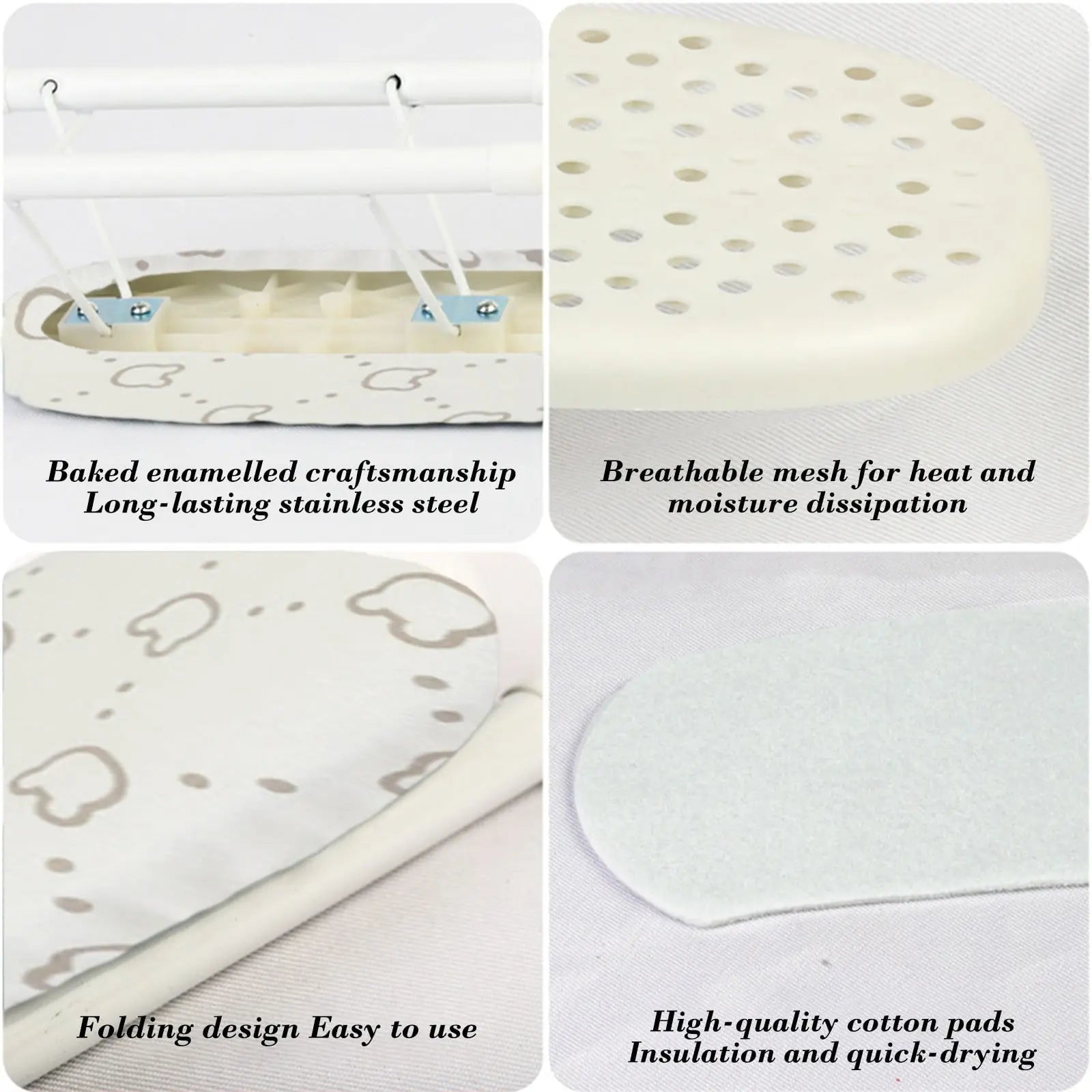 Kdkad Desktop Ironing Board, Small Folding Tabletop Iron Board with Heat-Resistant Cover, Portable for Dorm, Travel & Small Spaces, Mini Ironing Mat J Wholesale Hub