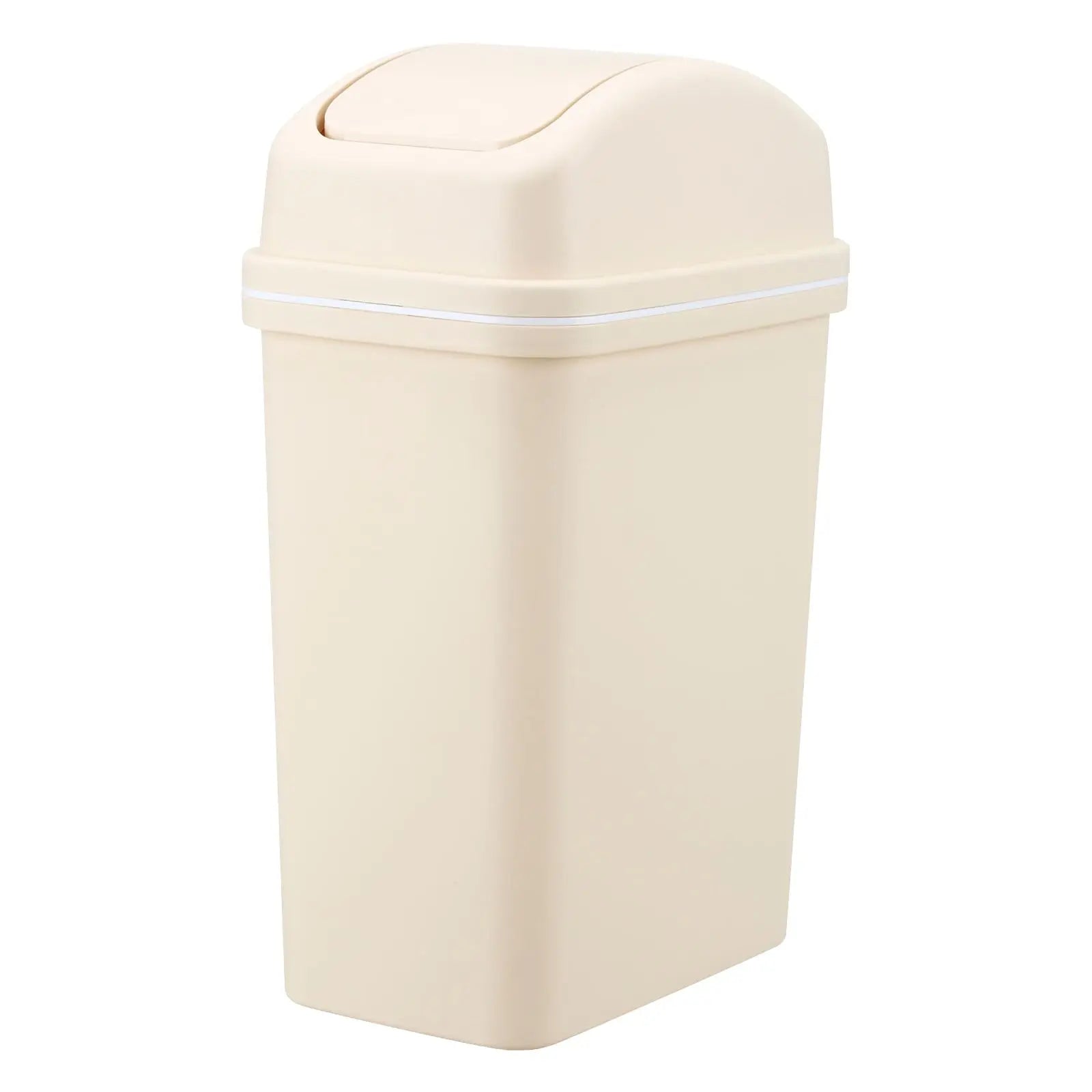 Chmadoxn Kitchen Trash Can 6 L with Lid, Plastic Tall Garbage Can Outdoor and Indoor, Large Recycle Bin and Waste Basket for Home, Office, Garage, Patio, Restaurant 6.22×9.25×12.8 in A Wholesale Hub