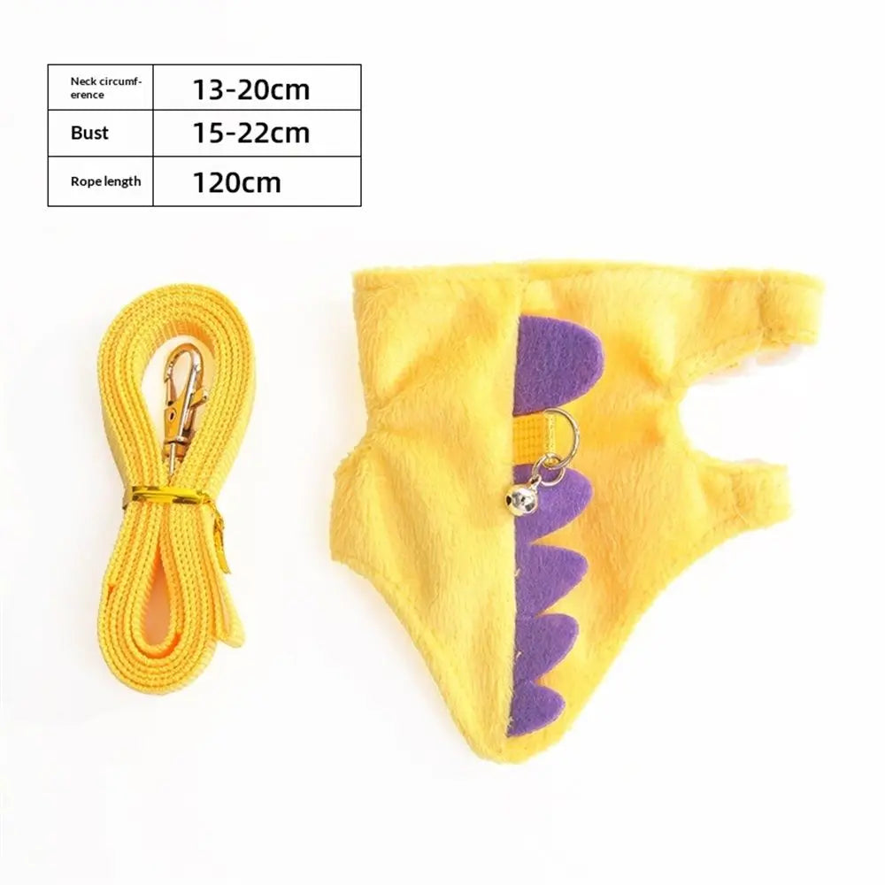 Ferret Harness and Leash Set Small Animals Vest Harness Baby Rabbit Guinea Pig Teacup Chihuahua Mouse and Other Small pet.(Yellow ) Wholesale Hub