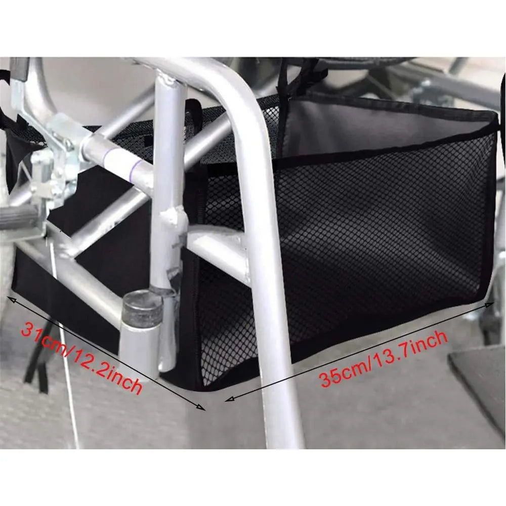 2 pack Wheelchair Bag, Rollator Seat Bag, Wheelchair Storage Bag, Side Storage Organizer, Lightweight and Heavy Duty Travel Tote, Under Seat Large Capacity Reusable Backpack Bag Wholesale Hub