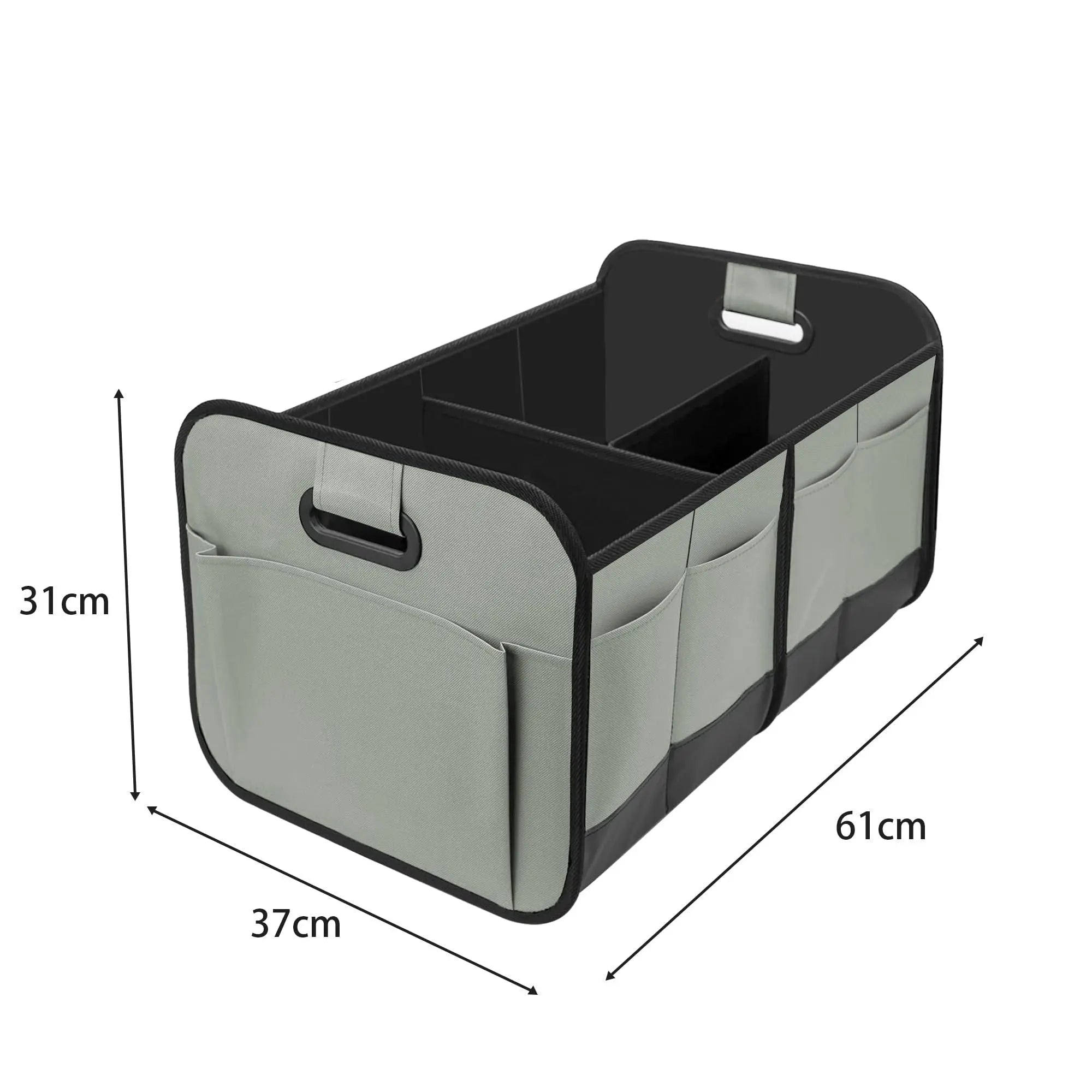 Car Trunk Organizer, Car Storage Organizer with 70L Large Capacity Waterproof Collapsible and 10 Pockets, Oxford,Trunk Organizer for Car (Grey) Wholesale Hub