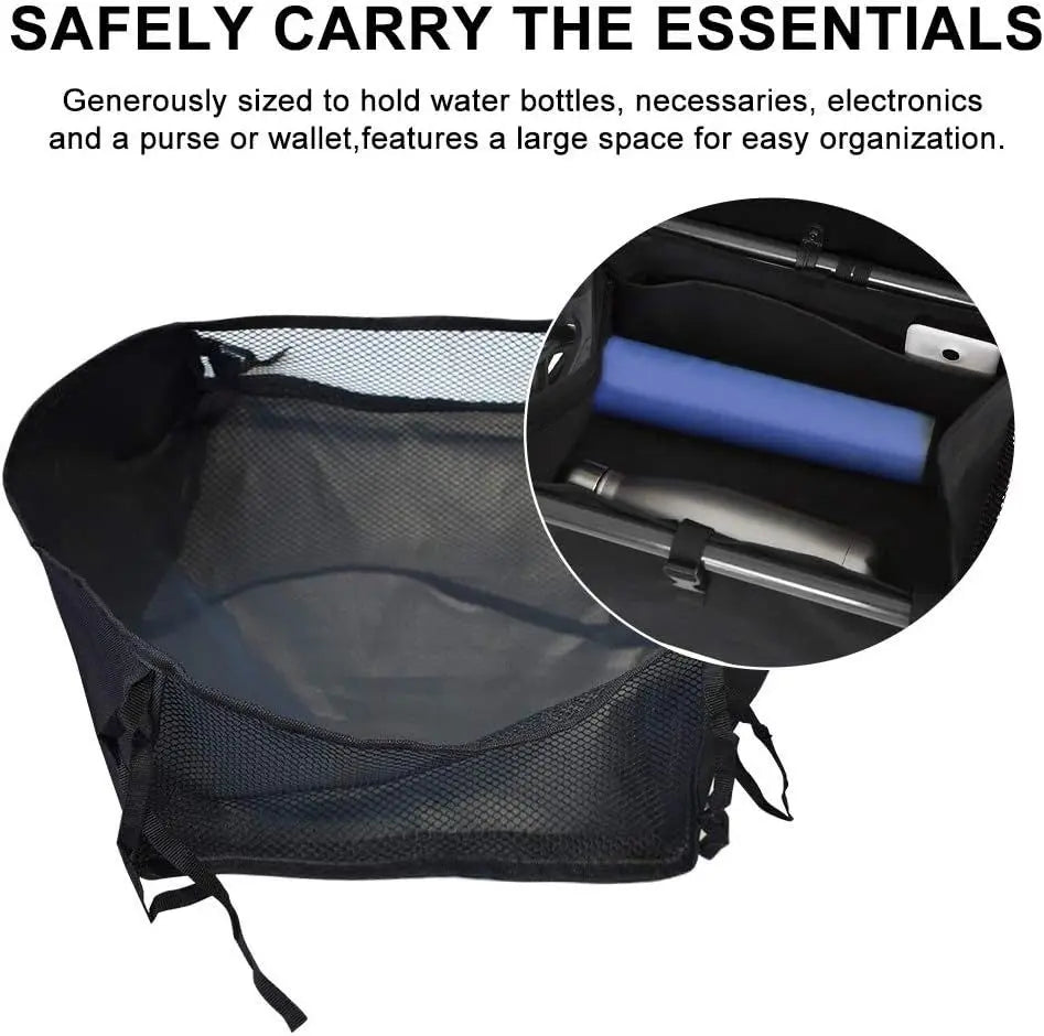 Wheelchair Bag, Rollator Seat Bag, Wheelchair Storage Bag, Side Storage Organizer, Lightweight and Heavy Duty Travel Tote, Under Seat Large Capacity Reusable Backpack Bag 2pcs Wholesale Hub