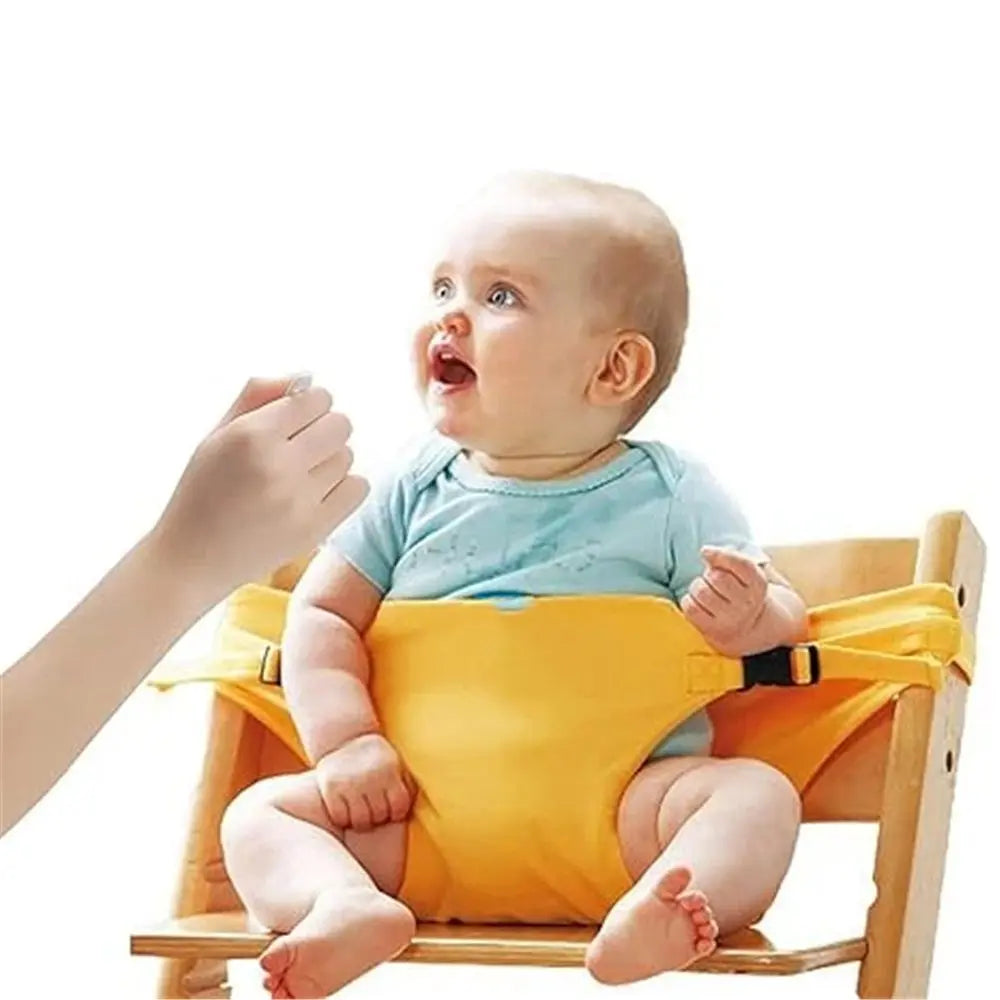 Harness Seat for High Chair Baby Feeding Safety Seat with Strap, Toddler Booster Harness Belt Portable Dining Seat Strap for Travel Home Restaurant Shopping (Yellow) Wholesale Hub