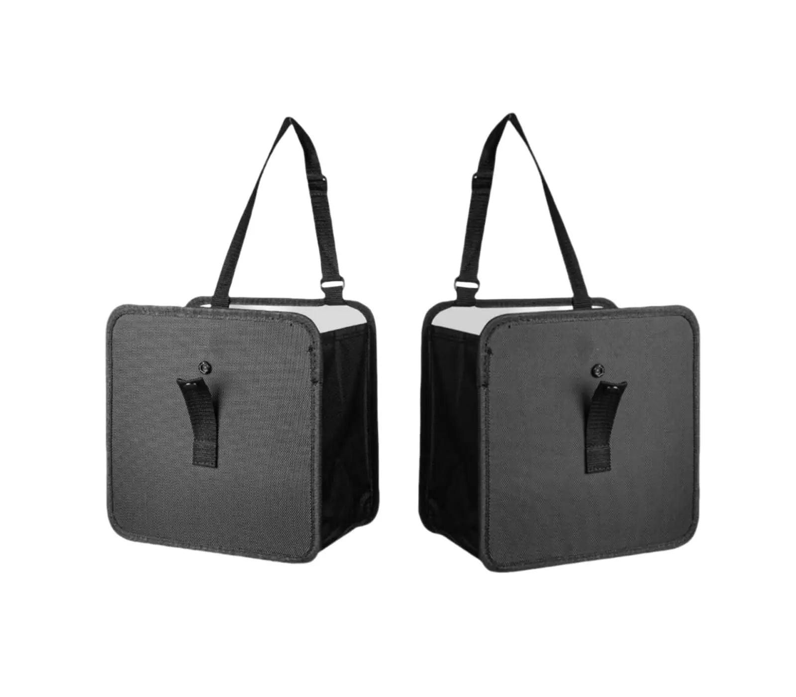 2pcs Foldable Car Trash Can, Hanging Waterproof Leakproof Trash Can Storage Bag for Car with Large Capacity, Car Interior Accessories Wholesale Hub