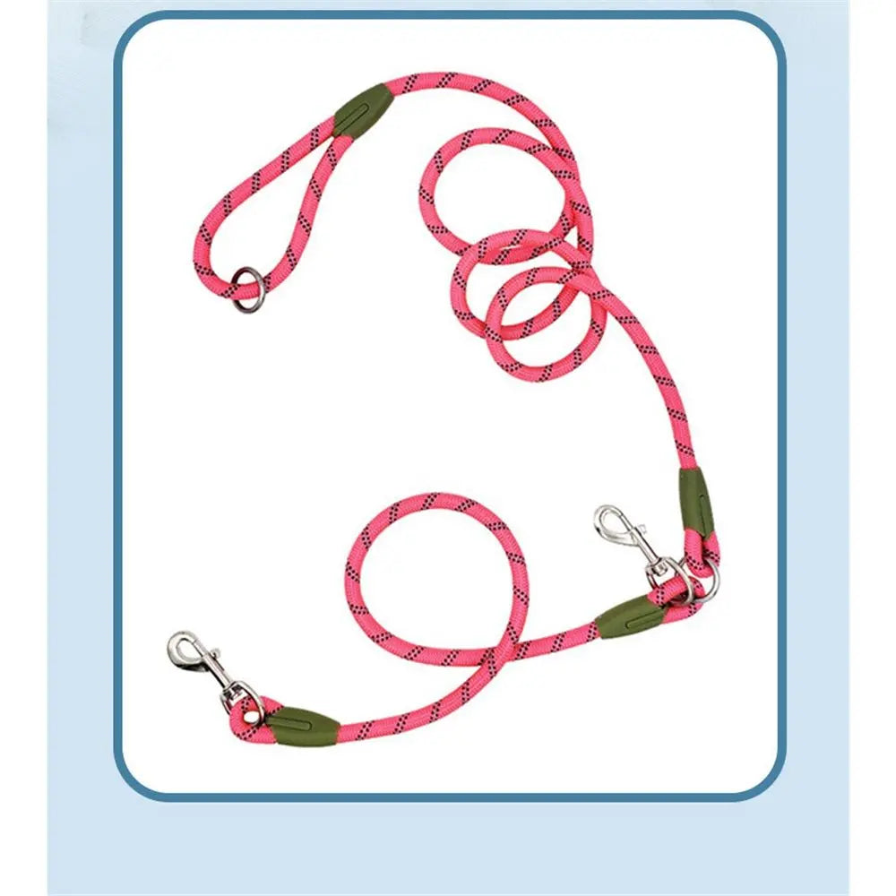 Hands free dog leash for off-road dog running, dog leash for hiking training, hands-free pet leash, heavy-duty reflective pet walking strap (pink 250cm long 1.2m) Wholesale Hub