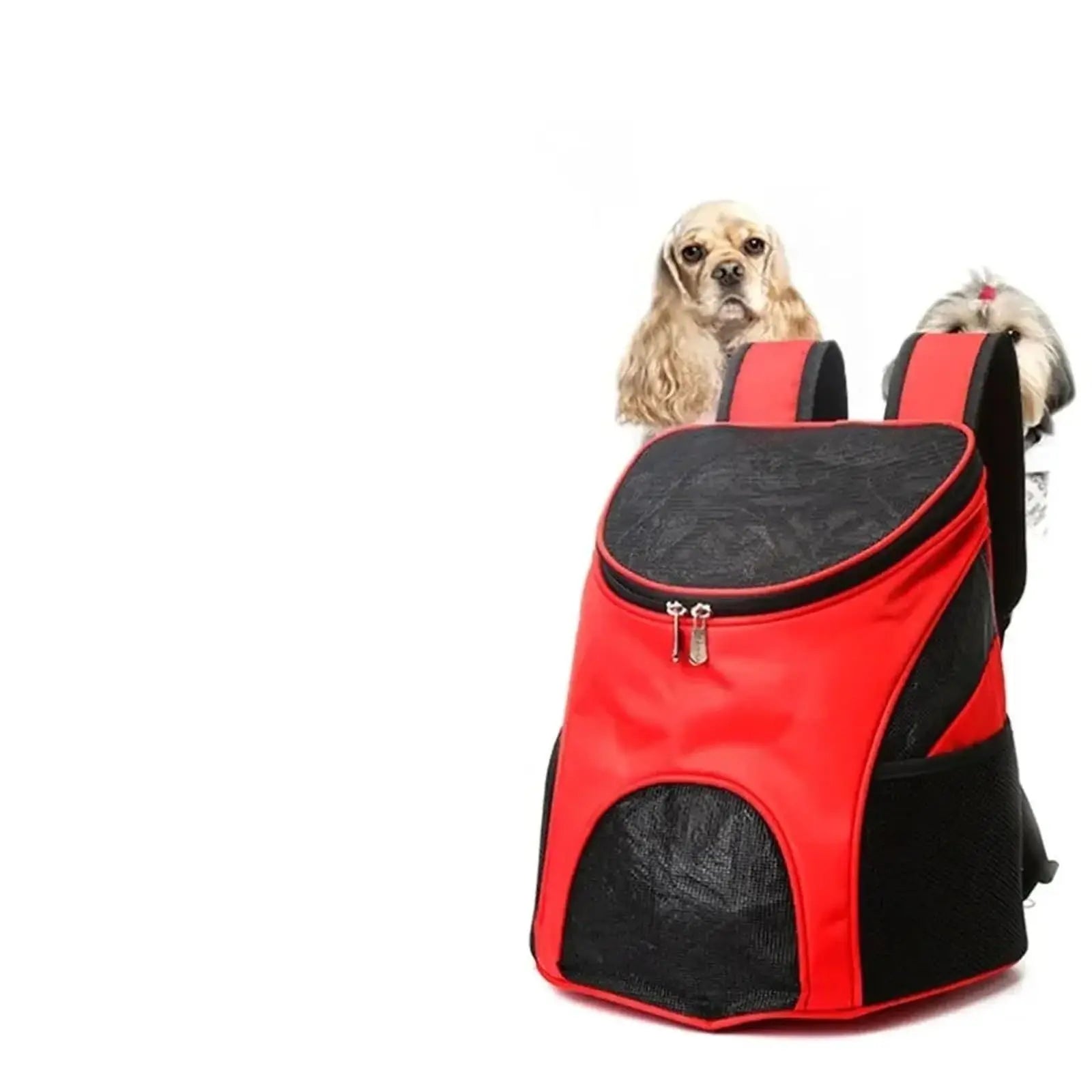 Small Dogs and Cat Backpack Carrier,Pet Backpack Carrier, Ventilated, Safety Strap, Buckle Support Designed for Hiking Travel Camping Outdoor, Red Wholesale Hub