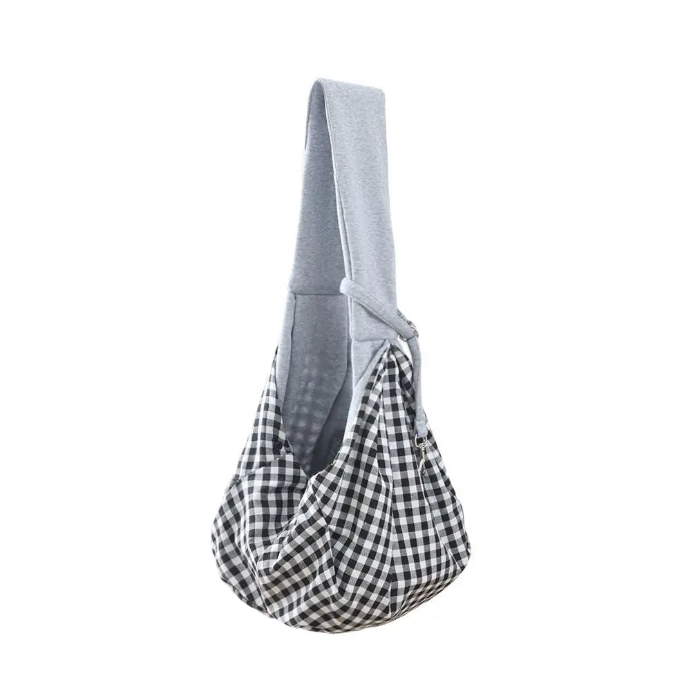 Adjustable Dog Carrier Sling - Hand-Free Dog Carriers for Small Dogs and Cats, Puppy Sling Carrier with Zipper Purse Pocket, Travel Safety Harness, Puppy Essentials (Gray) Wholesale Hub