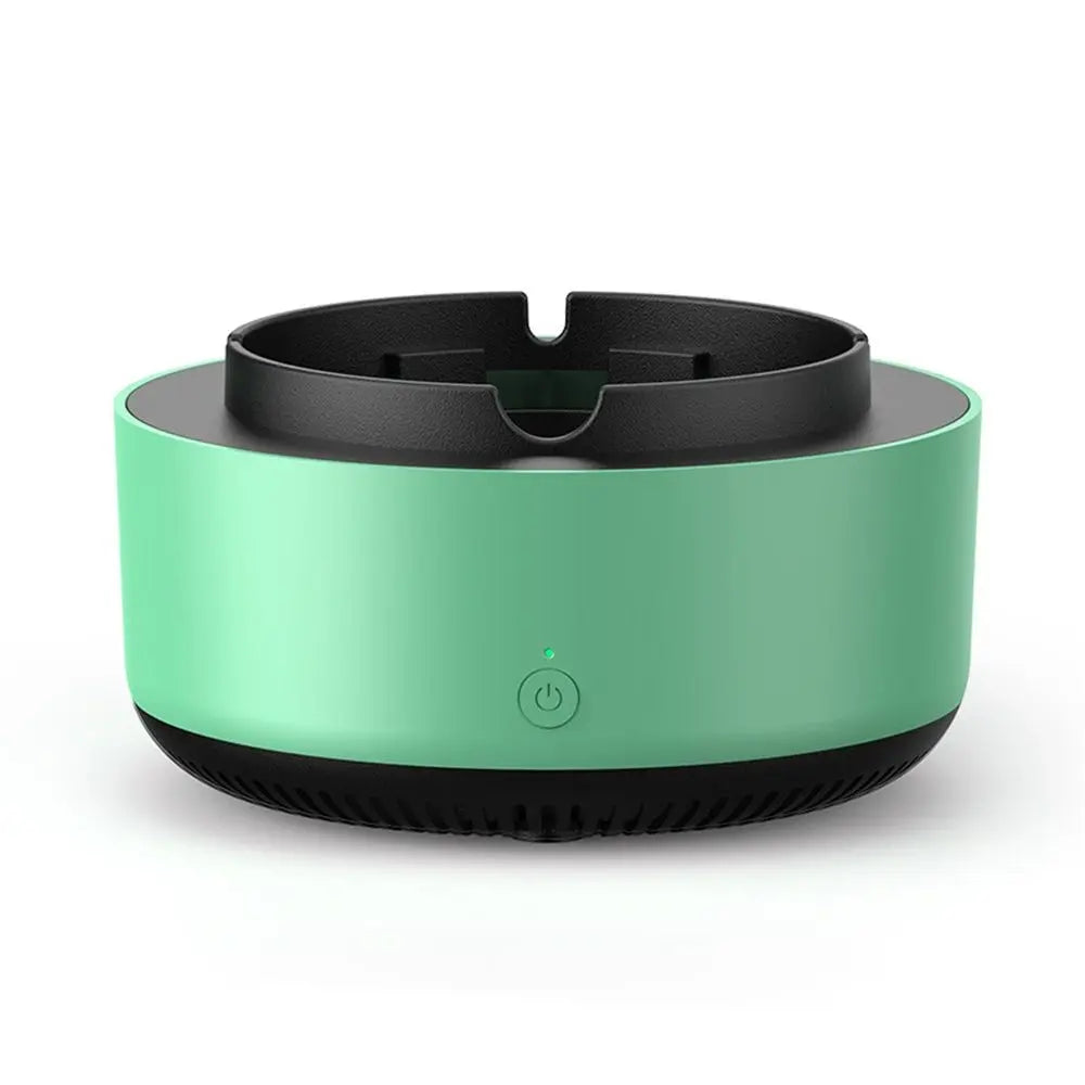 2 in 1 Multifunctional Smokeless Ashtray,Air Purifier Ashtray with Filter, Purifier Ashtrays for Cigarettes Car Indoor (Green) Wholesale Hub