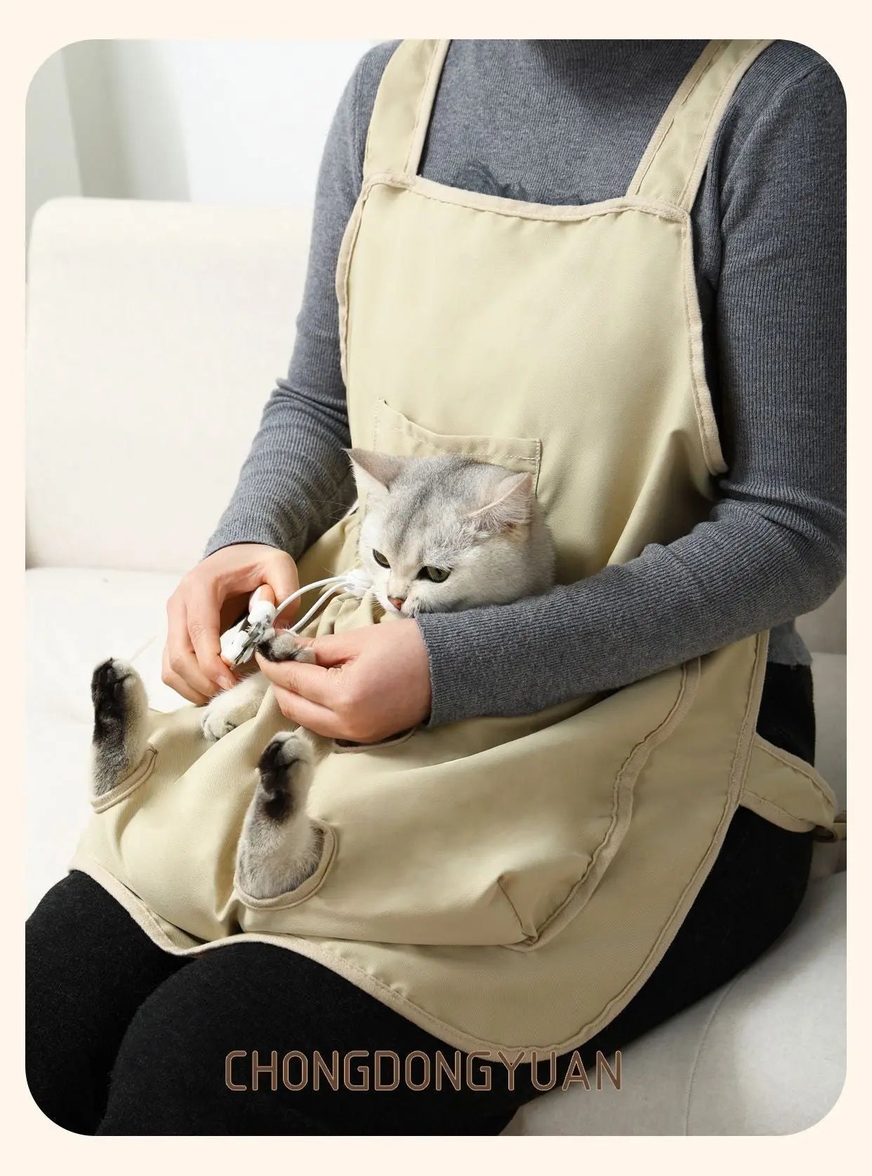 Adjustable Cat Apron Carrier with Holes Pet Carrier Sleeping Bag Pet Carrier Sling Cat Carrier Bag Cat Carrier Pouch for Small Sized Animals(M) Wholesale Hub