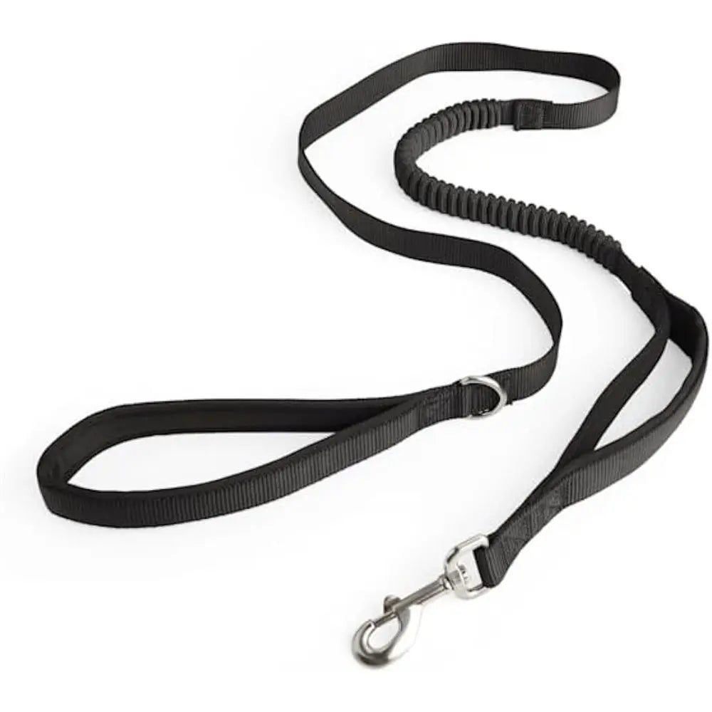 Hands Free Dog Leash for Walking Running with Safety Car Seat Belt Shock Absorbing Bungee Leash with Padded Handle (Black) Wholesale Hub