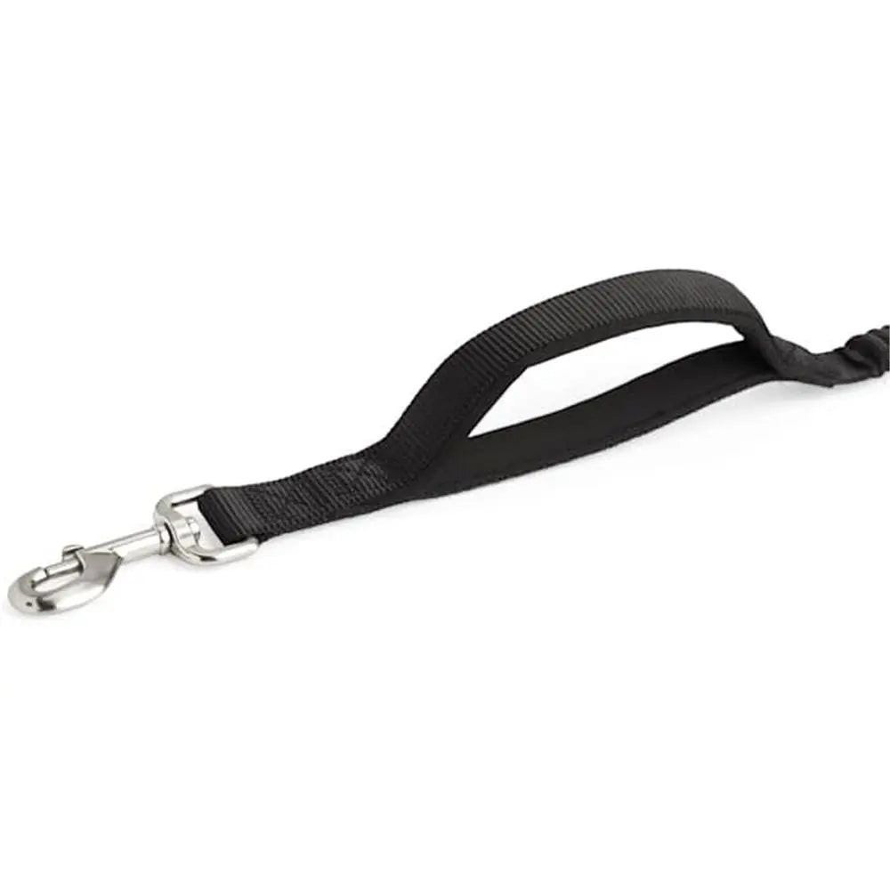 Hands Free Dog Leash for Walking Running with Safety Car Seat Belt Shock Absorbing Bungee Leash with Padded Handle (Black) Wholesale Hub