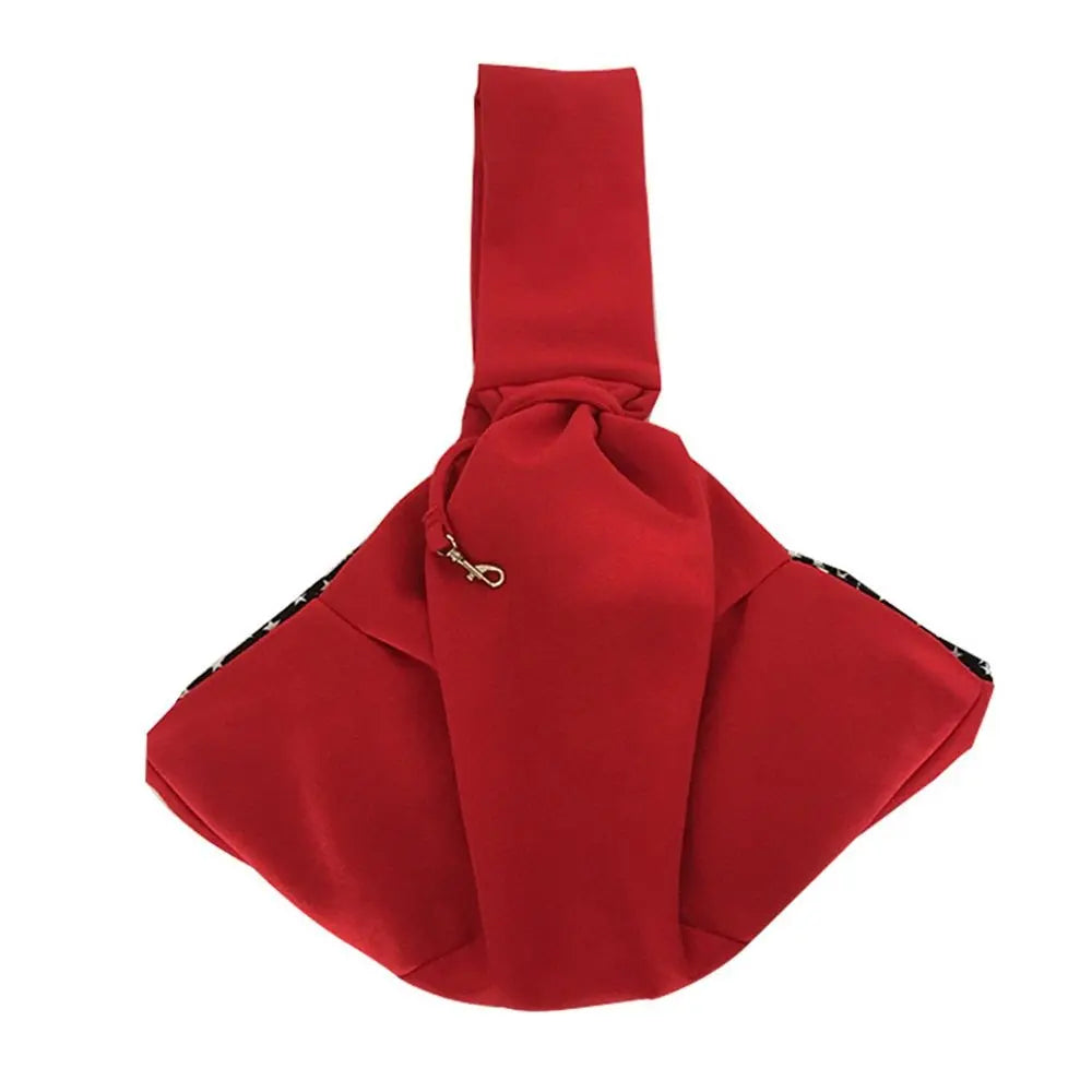 Dog Cat Sling Carrier, Small Dog Carrier, Adjustable Dog Sling, pet bag, Collar Hook for Dog/Cat/(Red) Wholesale Hub