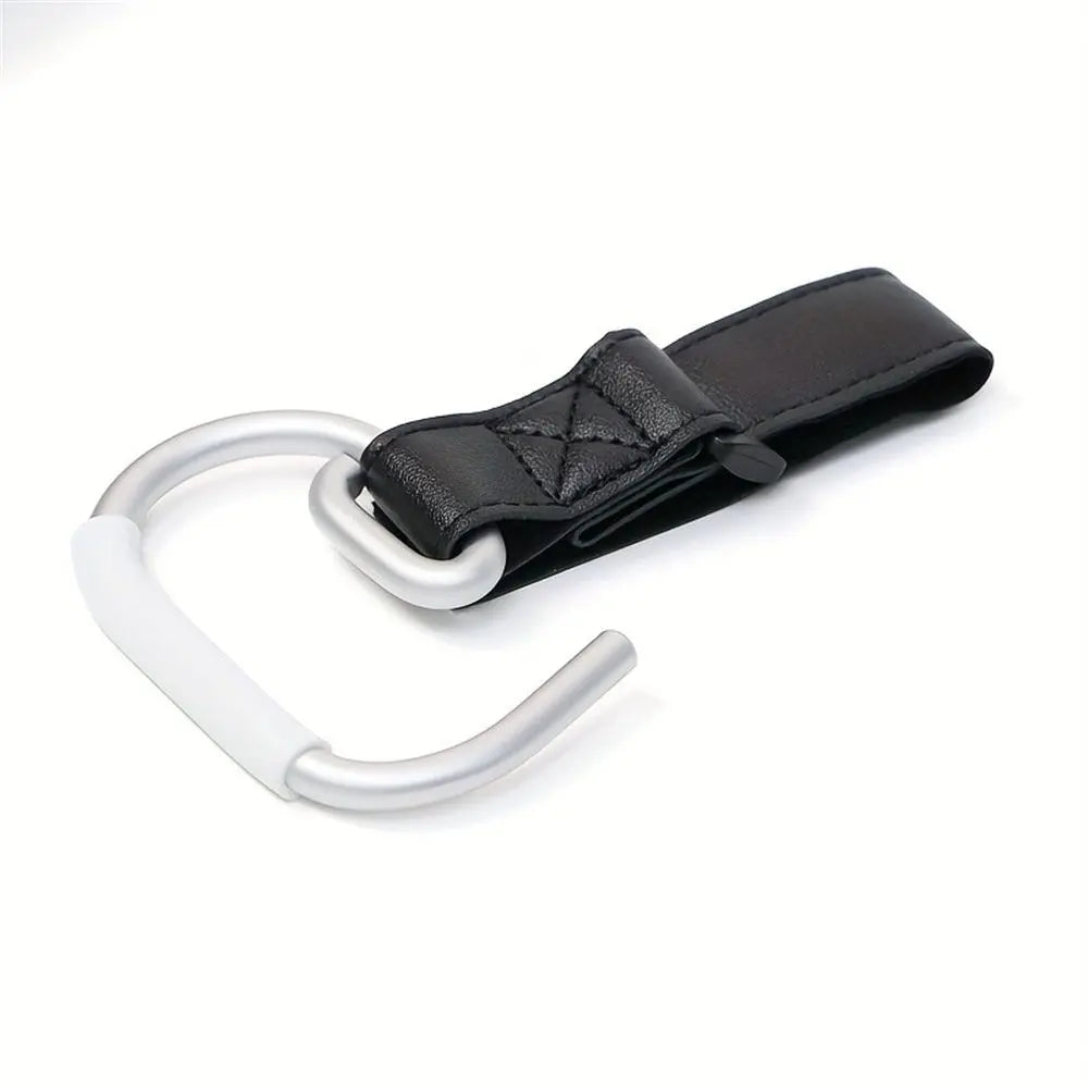 2 Pcs Stroller Hooks, Mommy Stroller Clip and Stroller Accessories Organizer Hook, Brushed Aluminum Hook for Strollers/Walkers/Mobility Scooter/Wheelchair/Rollator(Black) Wholesale Hub