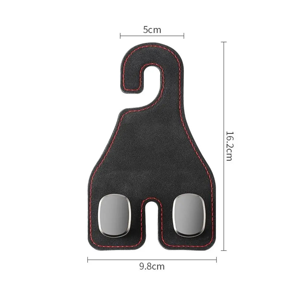 Car Seat Headrest Hooks - 2 Pack Universal Car Purse Hook, Car Bag Purse Holder with Double Hooks for Handbags, Grocery Bags, Bottles, Phones Wholesale Hub