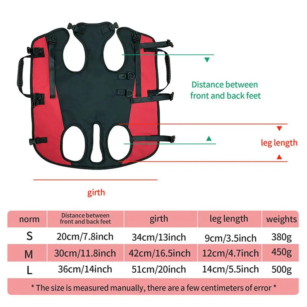 Dog Lift Harness,Adjustable Dog Backpack Carrier for Medium Large Dogs,Full Body Pet Lift Harness,Emergency Pet Backpack for Disabled, Old, Joint Injuries, Loss of Stability Dogs,S (yellow) Wholesale Hub