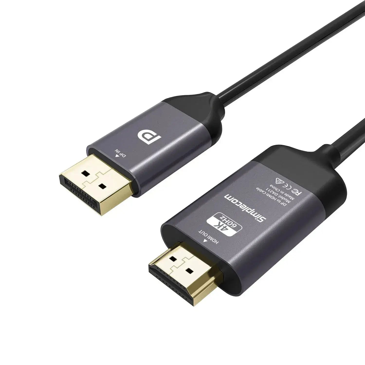 Simplecom DA211 Active DisplayPort to HDMI 2.0 Cable 2M 4K@60Hz Wholesale Hub