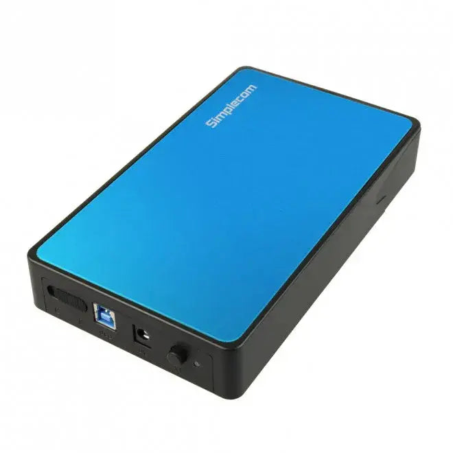 Simplecom SE325 Tool Free 3.5' SATA HDD to USB 3.0 Hard Drive Enclosure - Blue Enclosure Wholesale Hub