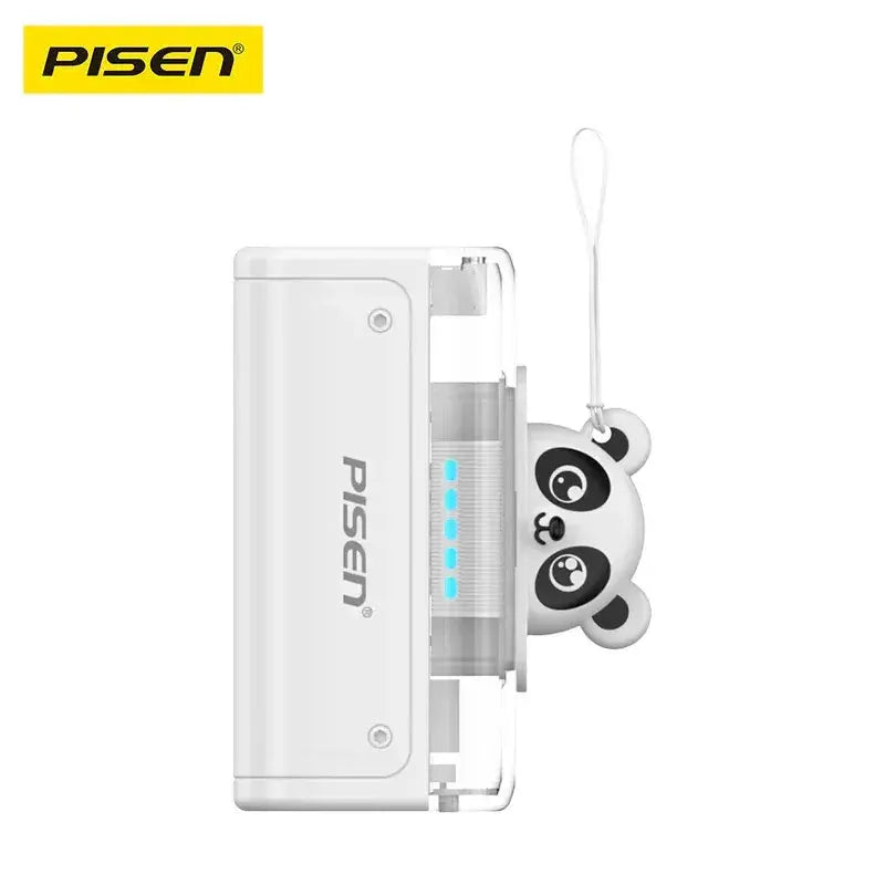 Pisen 2-in-1 Wall Charger & Tiny 5K (5000mAh) Portable Power Bank - White, Supports 22.5W PD, CCC Certified, 1xUSB-A, 1xUSB-C, 2 Years Warranty Wholesale Hub