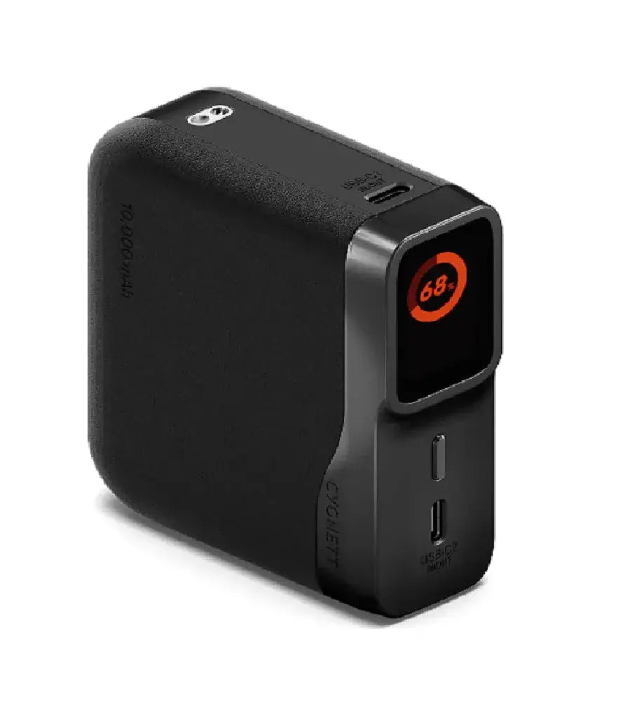 Cygnett Encore 10k mAh Power Bank - Graphite(CY5630PBCHE), 45W, 2x USB-C PD, 1x USB-A Ports, LED Display,Fast Charge,3x Device Charge,2 Years Warranty Wholesale Hub