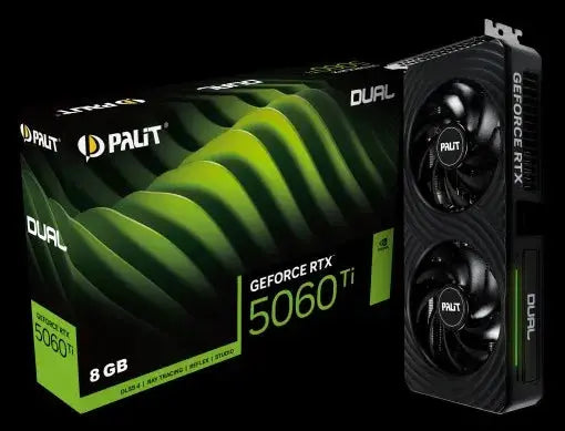 PALIT RTX5060Ti DUAL 8G GDDR7 128bit 3-DP HDMI NE7506T019P1-GB2062D Wholesale Hub