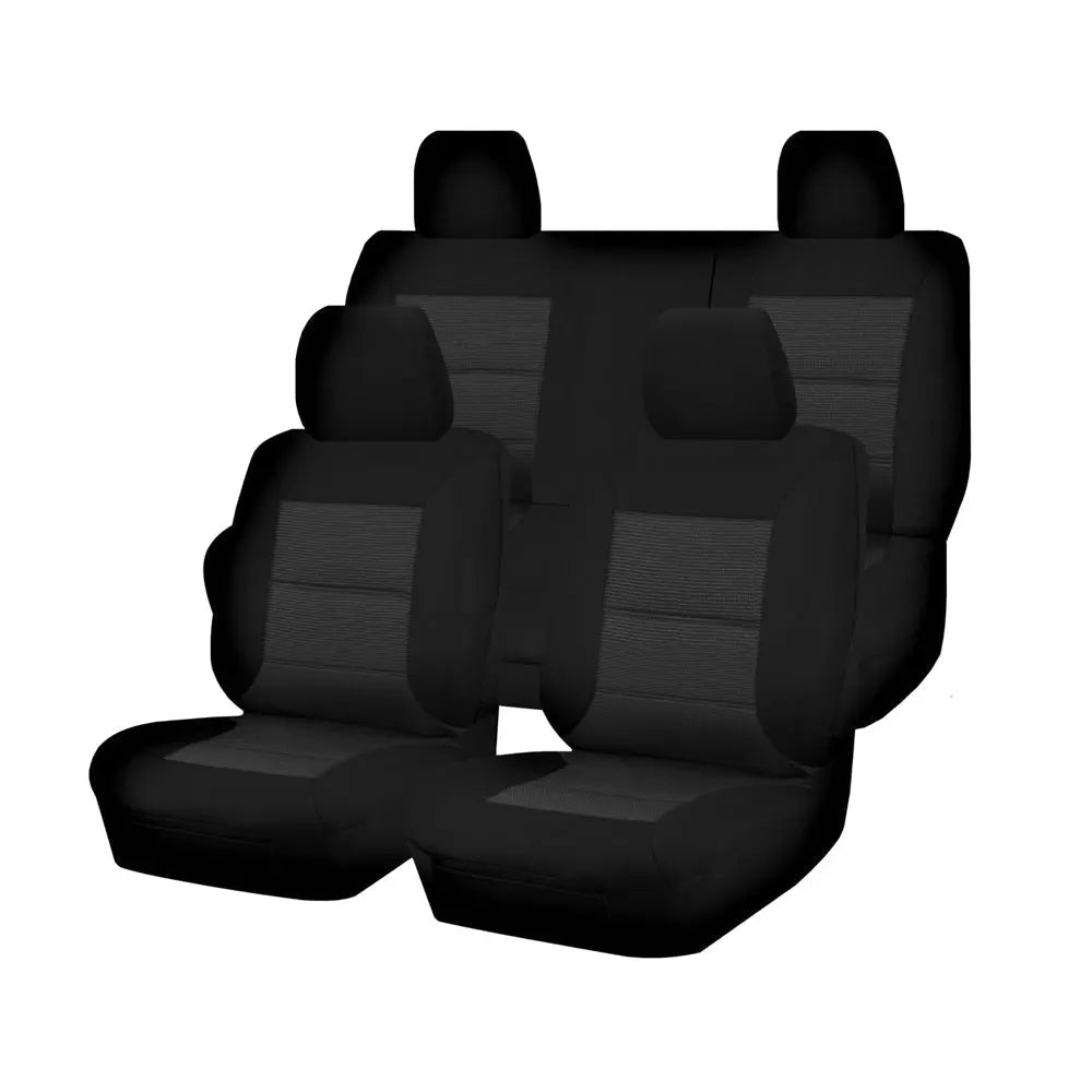 Seat Covers for TOYOTA COROLLA HATCH MZEA12R ASCENT, SPORT, SX 06/2018- ON PREMIUM BLACK Wholesale Hub