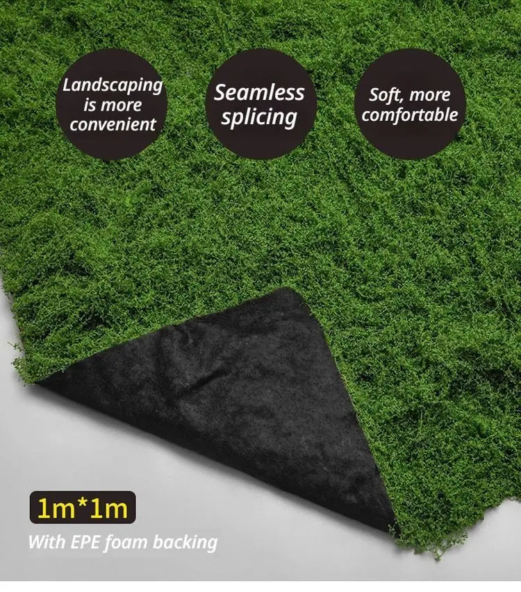 diy artificial moss lawn-New moss (dark green thread style) 1m × 1m Wholesale Hub