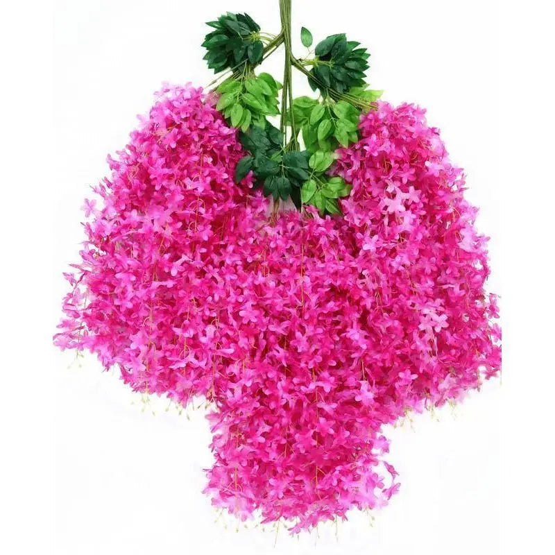 ArtificialLilacWisteria-Burgundy-110CM-12-StemPack Wholesale Hub