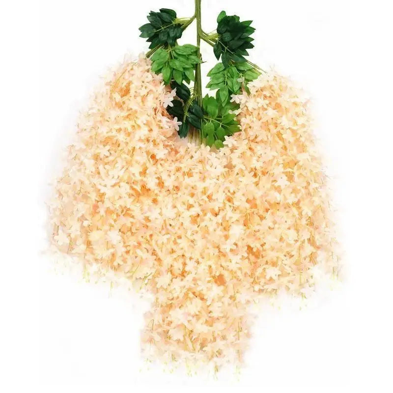 ArtificialLilacWisteria-Champagne-110CM-12-StemPack Wholesale Hub