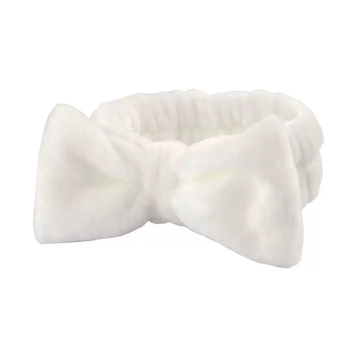 Autumn/Winter Plush Bow Headband Navy Blue Wholesale Hub