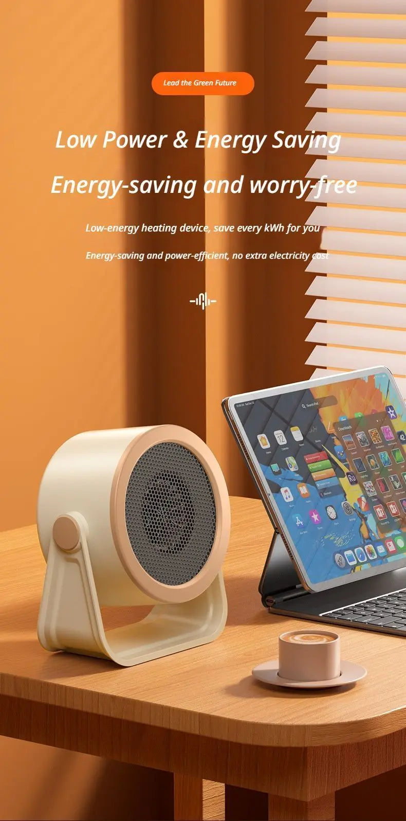 Desk heater grey Wholesale Hub