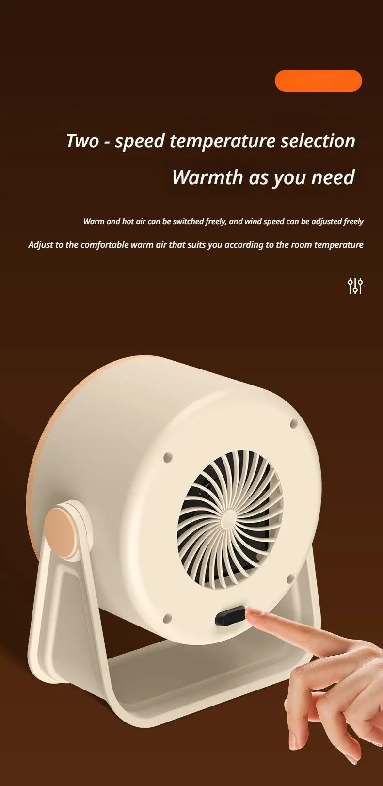 Desk heater grey Wholesale Hub
