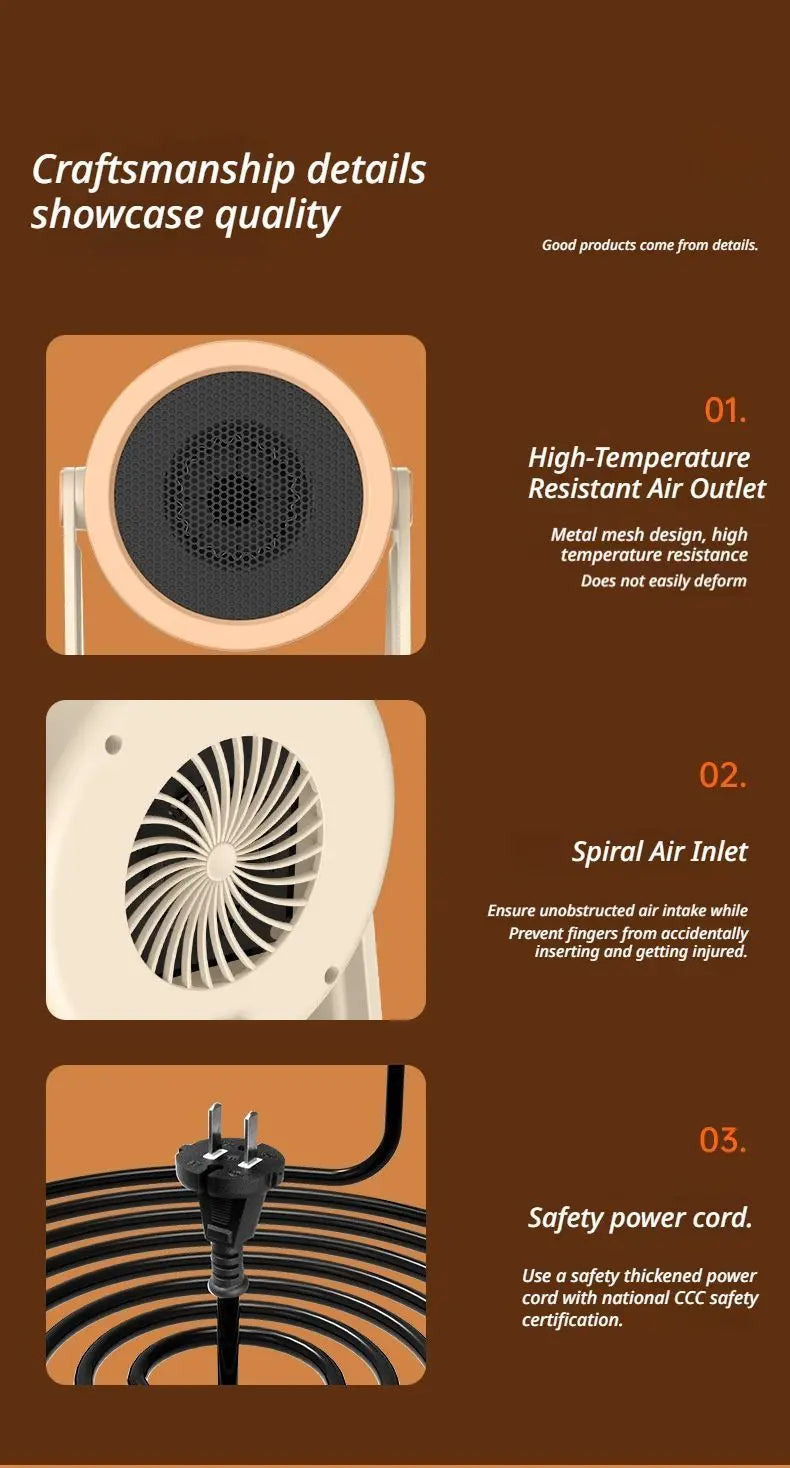 Desk heater grey Wholesale Hub