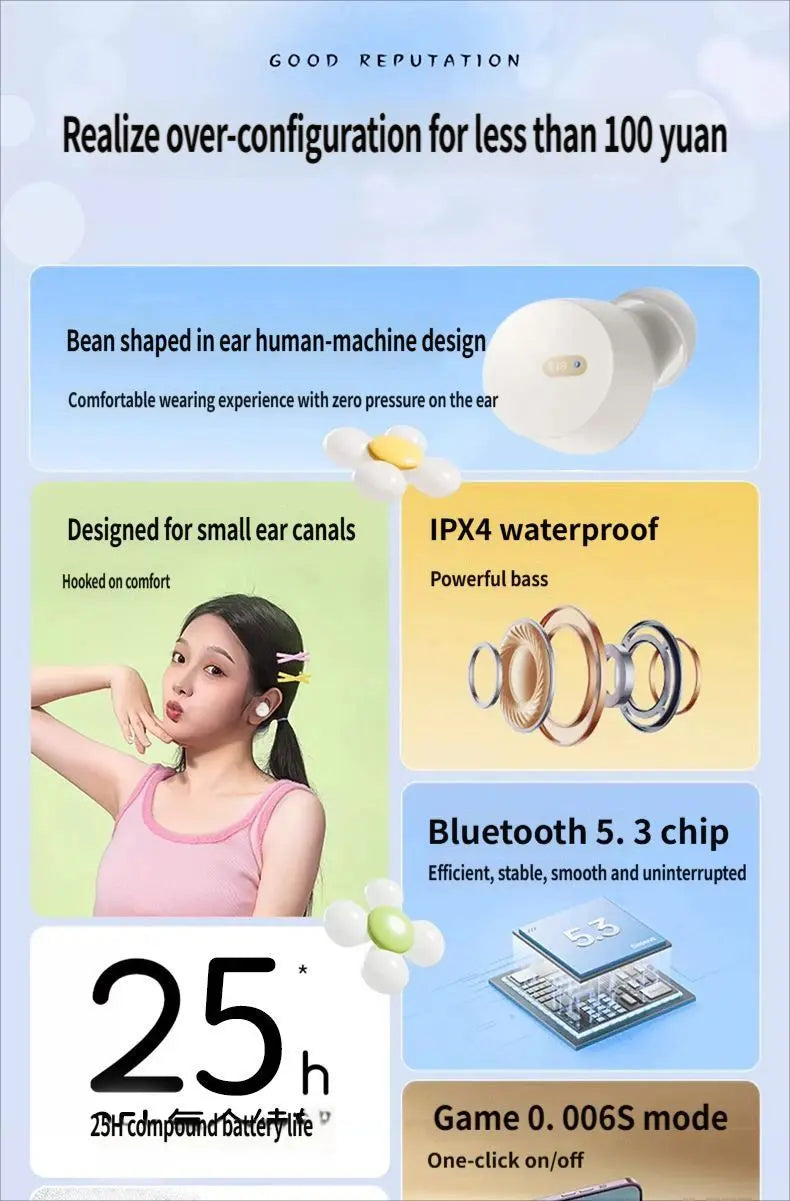 E18 Bluetooth headset-White Wholesale Hub