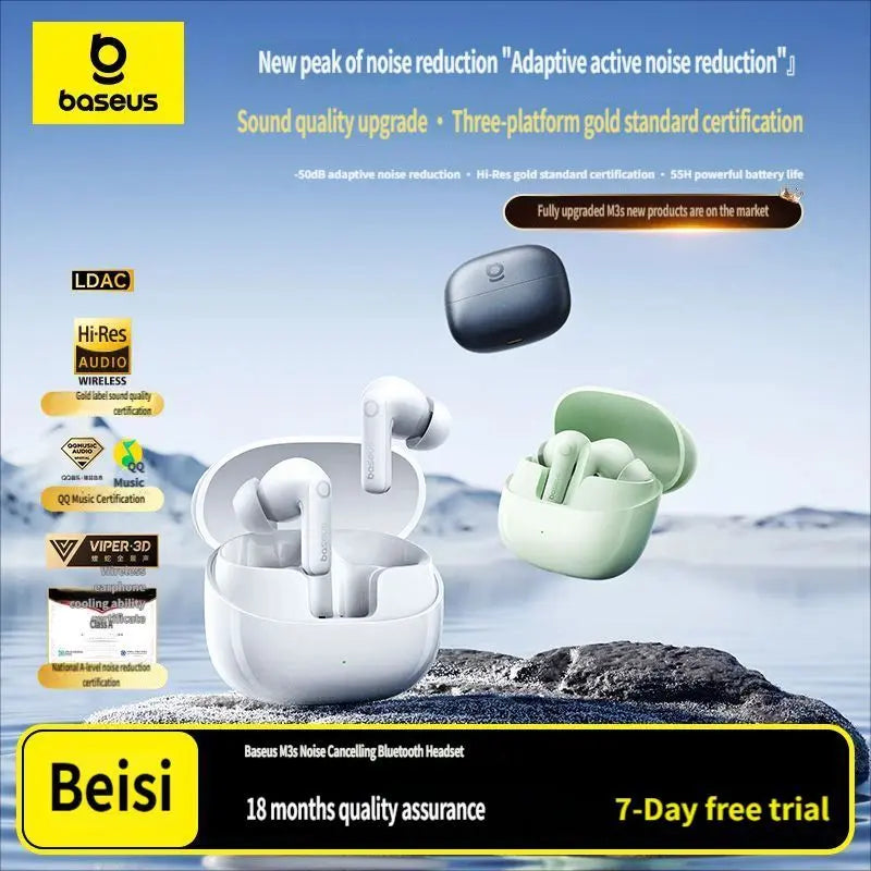 M3s Bluetooth headset-White Wholesale Hub