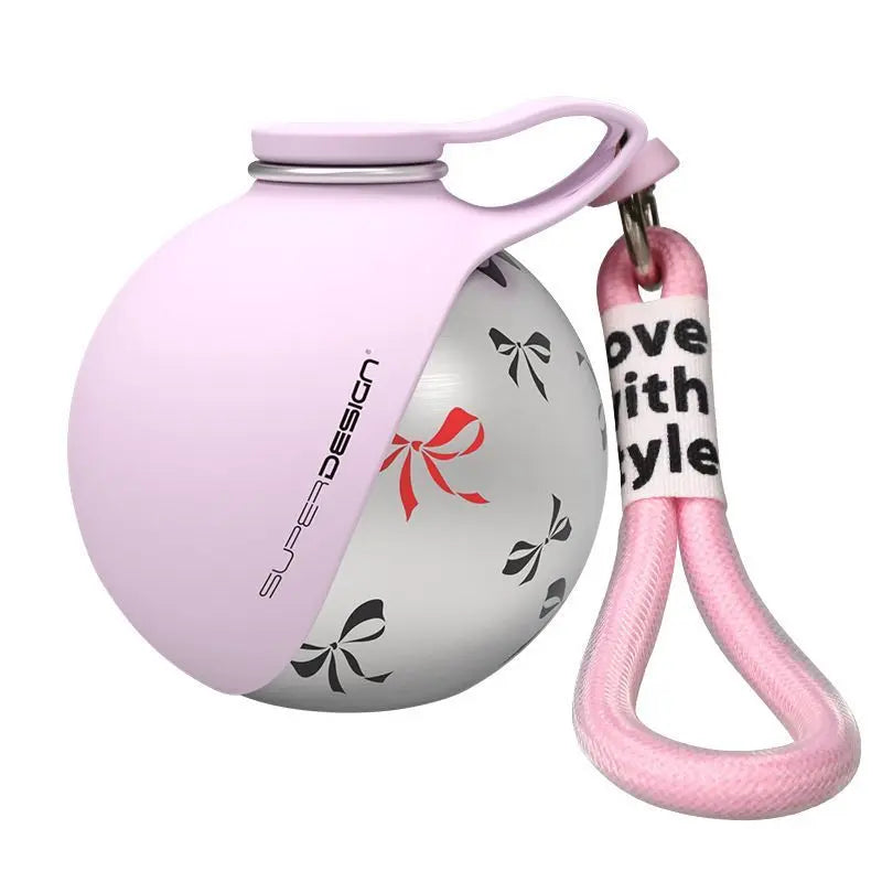 Pink Floral Print Xiaoman Portable Pet Water Bottle Wholesale Hub
