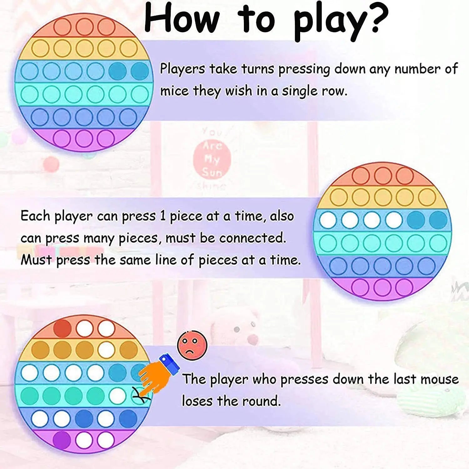 Puzzle Finger Bubble Fun Toy-Heart-shaped Wholesale Hub