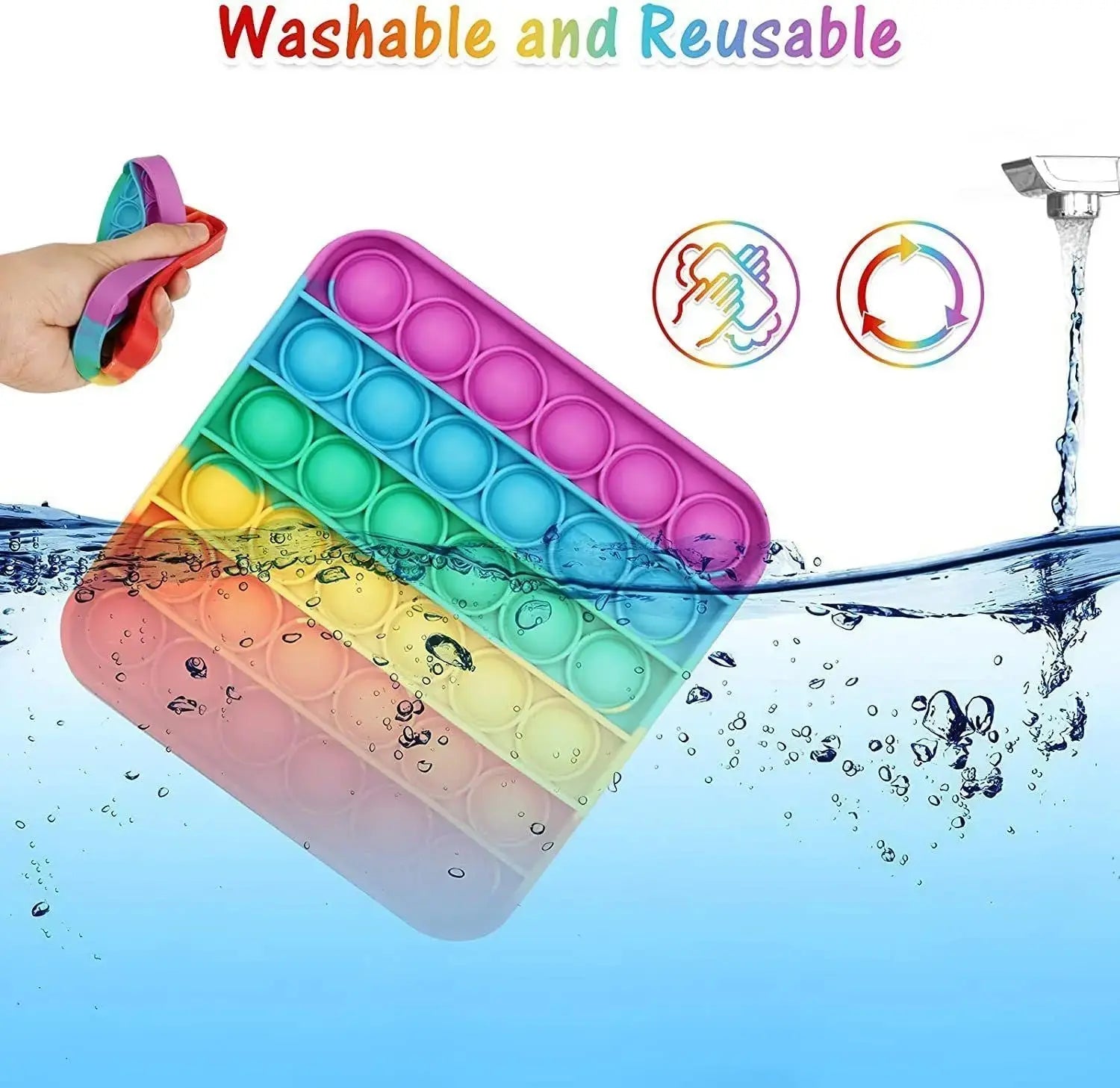 Puzzle Finger Bubble Fun Toy-Round Wholesale Hub