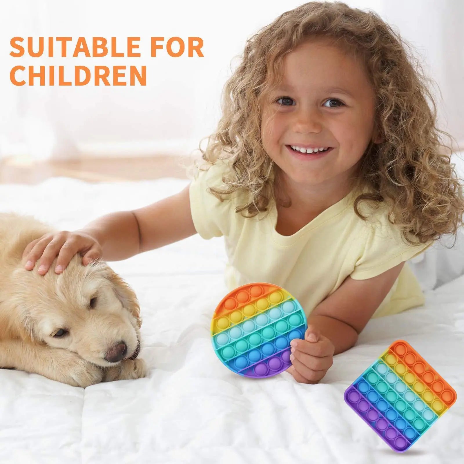 Puzzle Finger Bubble Fun Toy-Small round Wholesale Hub