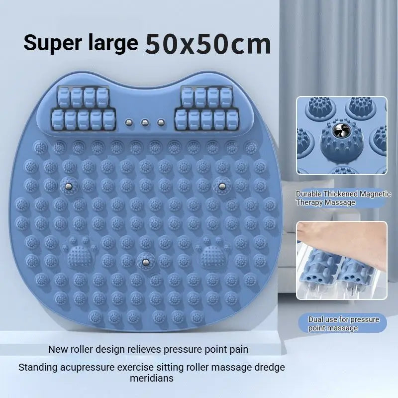 AcupressureMatwithRollers-Blue Wholesale Hub