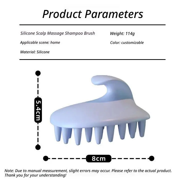 Scalp Massage Shampoo Brush-Cream Yellow Wholesale Hub