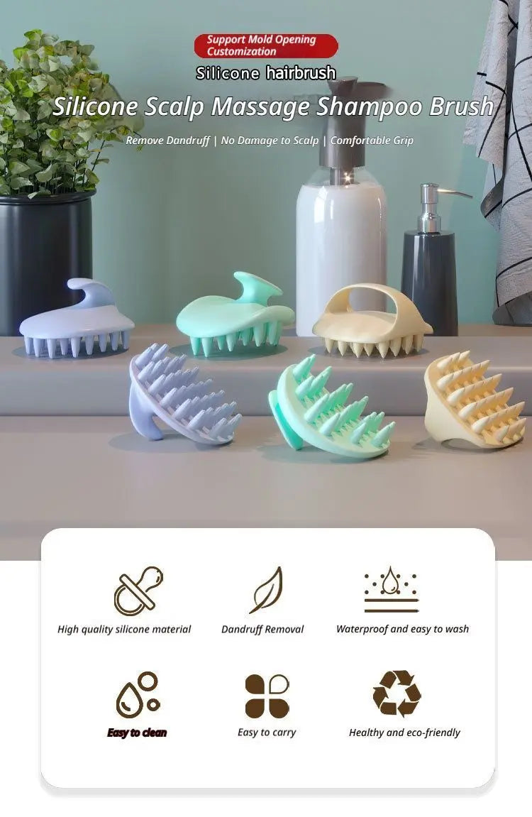 Scalp Massage Shampoo Brush-Light purple Wholesale Hub