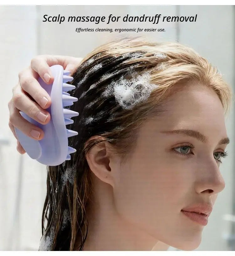 Scalp Massage Shampoo Brush-navy blue Wholesale Hub