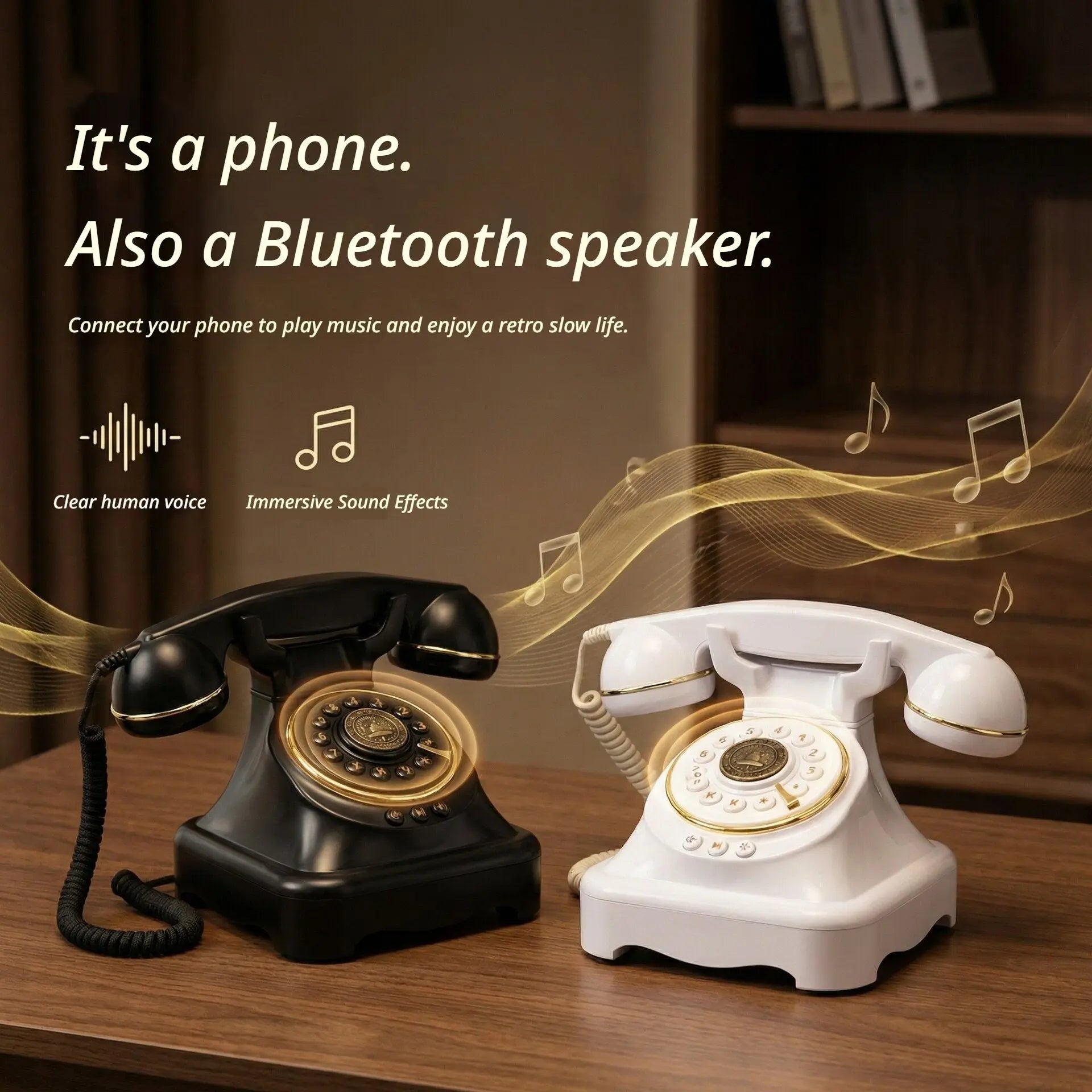 Wireless Bluetooth Landline Black Wholesale Hub