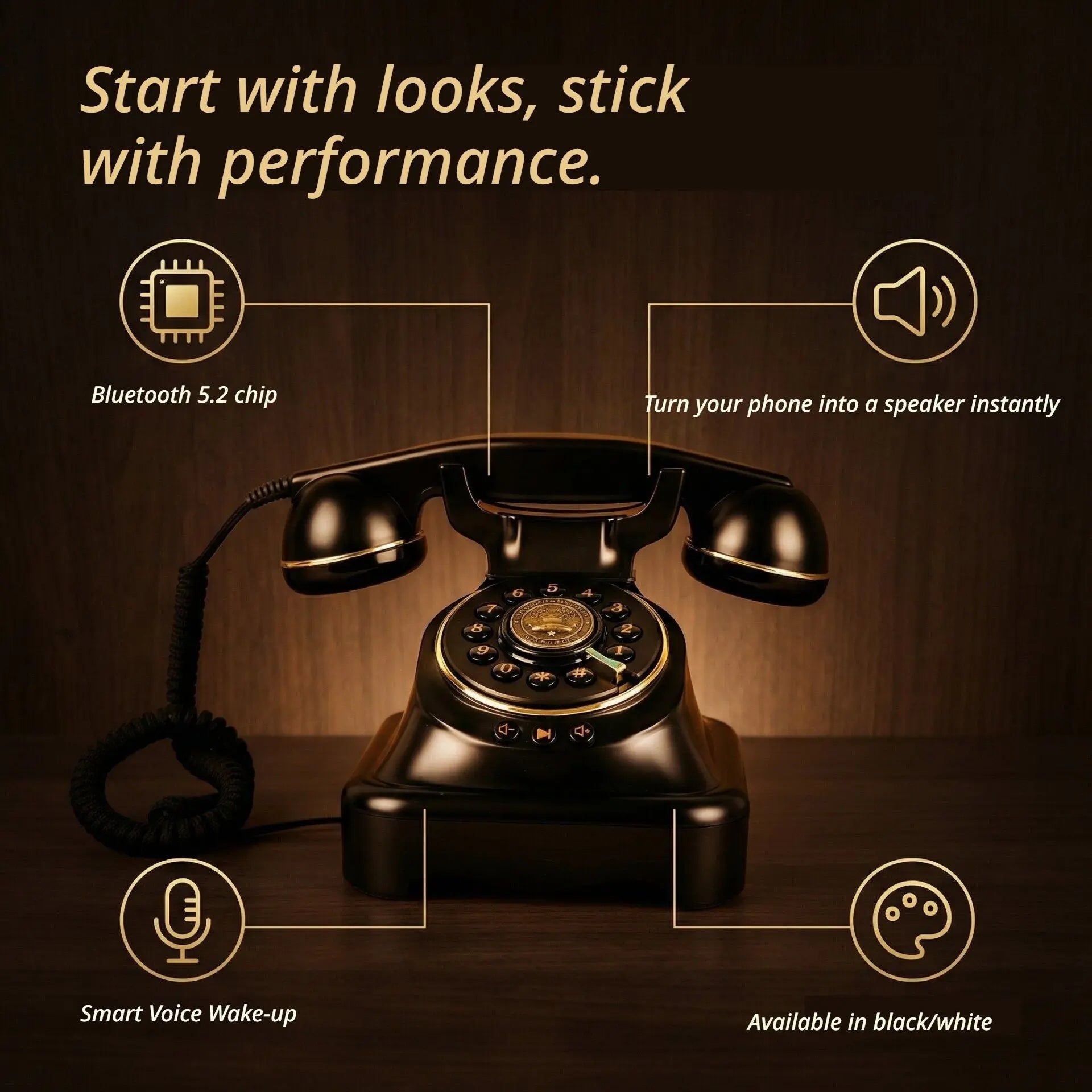 Wireless Bluetooth Landline White Wholesale Hub
