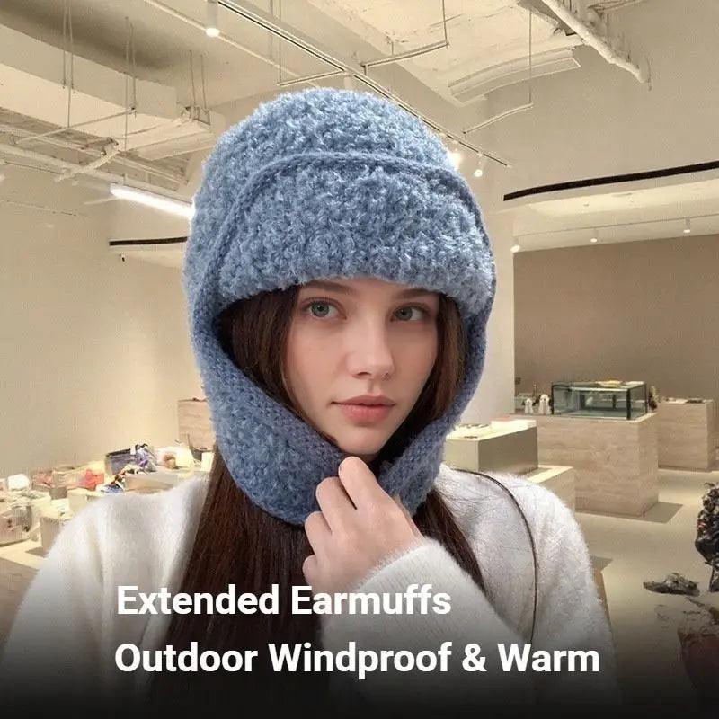 Women Plain Aviator Hat with Earflaps Pink Wholesale Hub