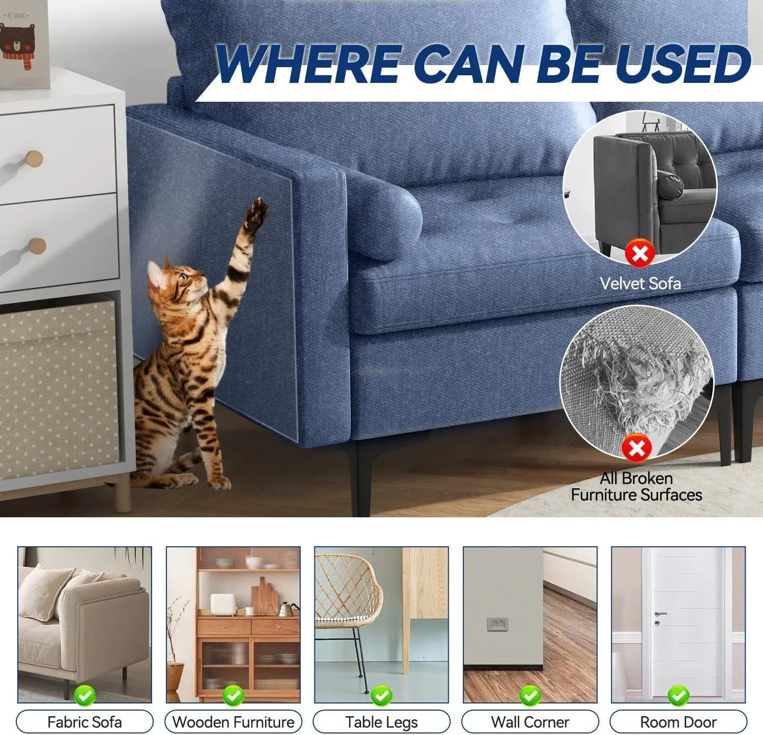 PVC Anti-Scratch Protective Film Self-Adhesive Cut-to-Size Pet Furniture Guard Wholesale Hub